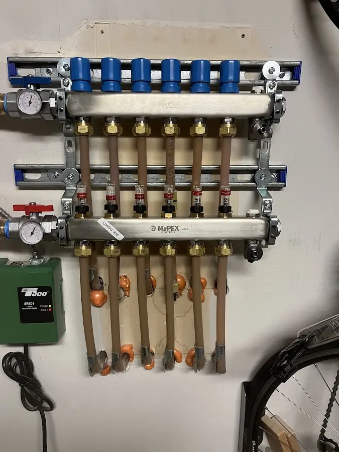 Plumber performing Gas Line Installation at a residential property in Lewisboro